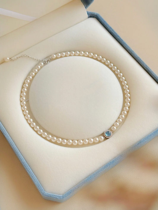 Elegant Blue Jewelry Gift Box