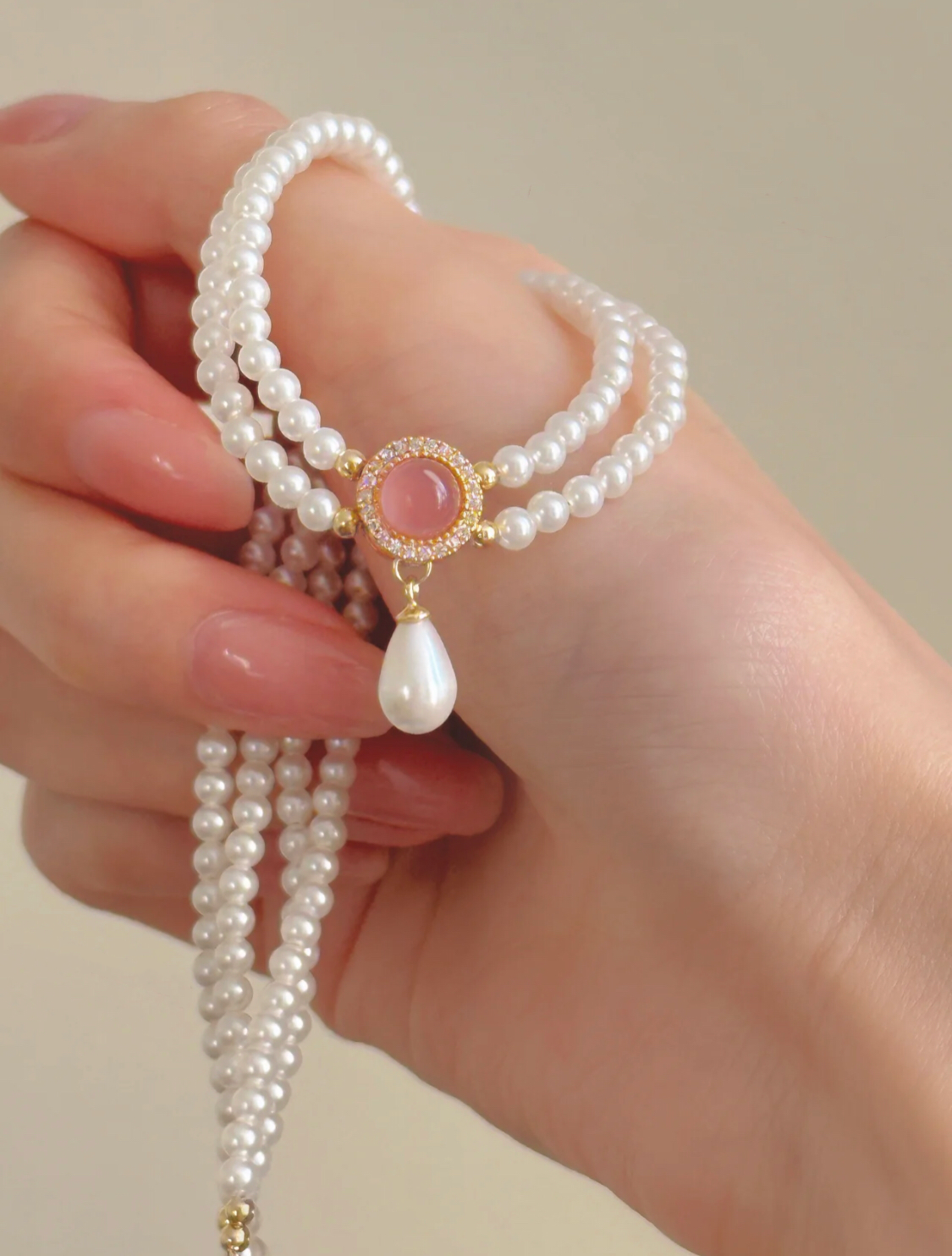 1980'S PINK SECRET NECKLACE