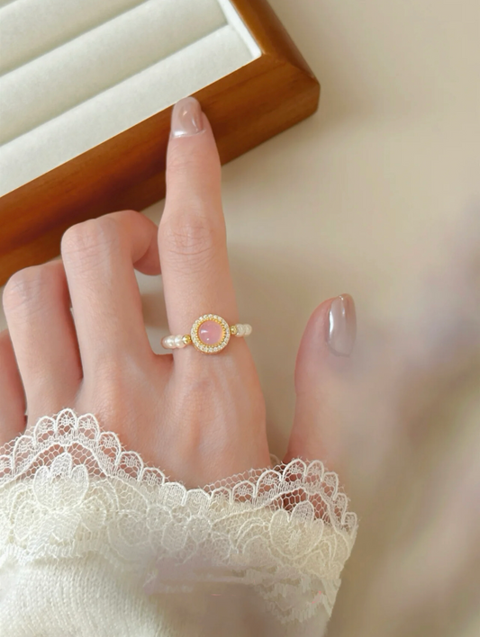 PINK STAR RING
