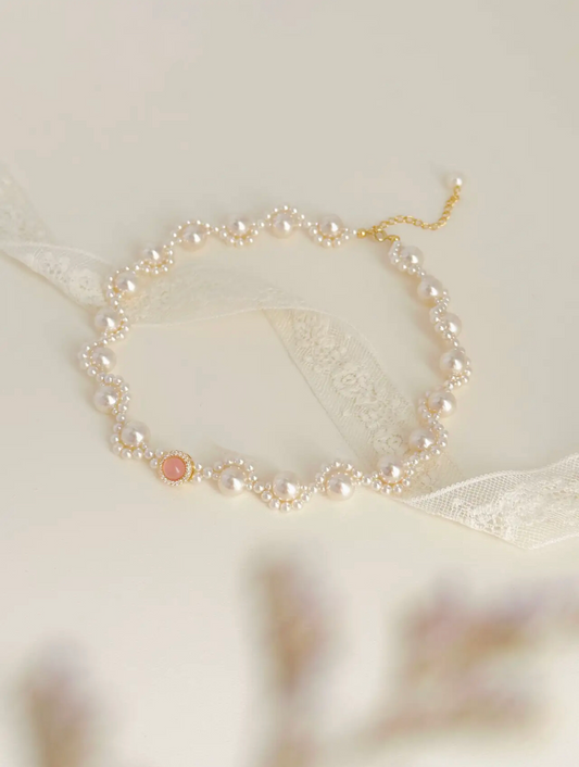 PINK WATER WAVE NECKLACE