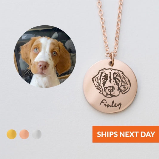 Custom Pet Portrait Necklace