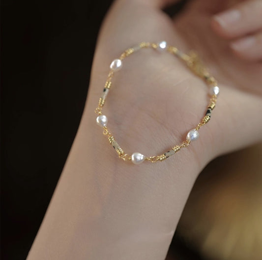 Natural Essence Gold Bracelet