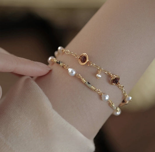 Natural Essence Gold Bracelet