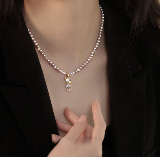 Tiny Bear Necklace