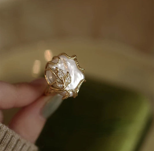 Whimsical Pearl Ring
