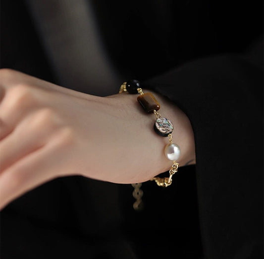 Sunshine Gold Pearl Bracelet