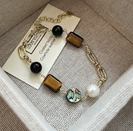 Sunshine Gold Pearl Bracelet