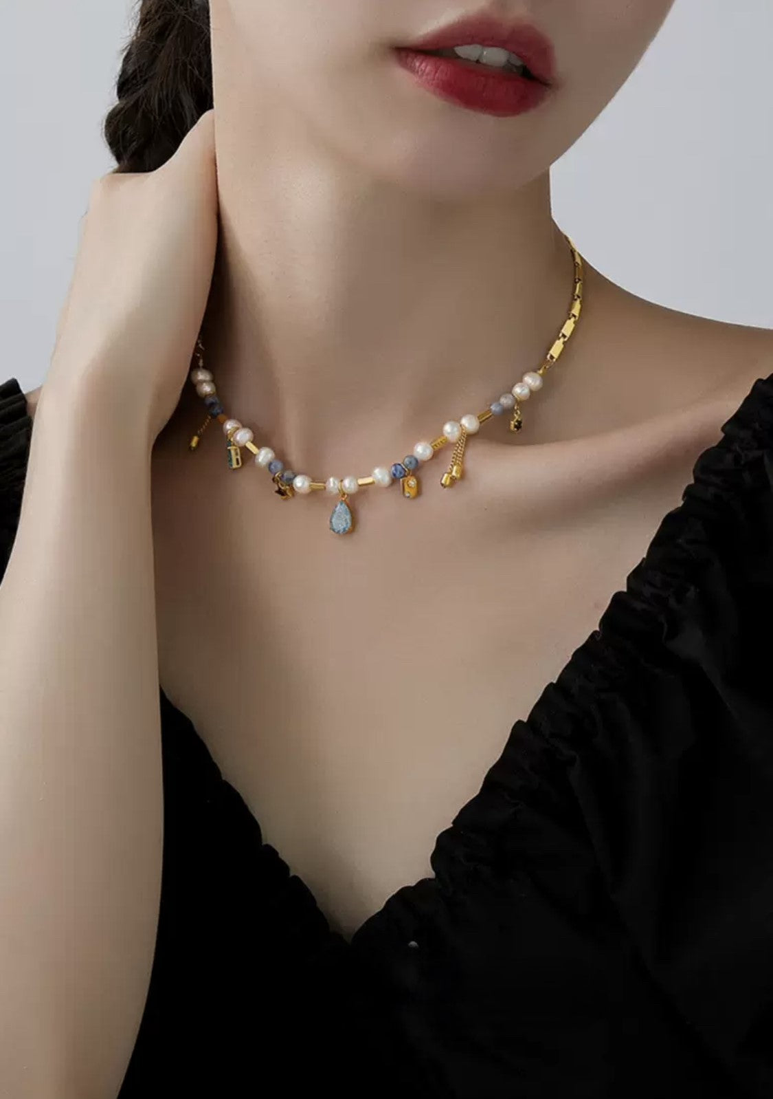 Ocean Breeze Pearl Necklace