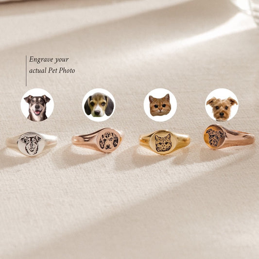 Custom Pet Portrait Ring