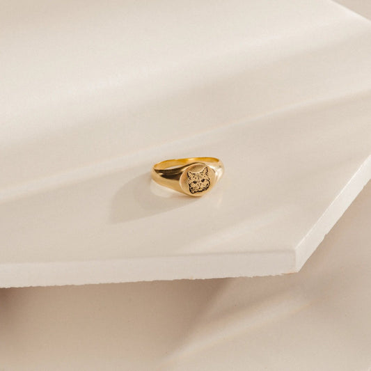 Custom Pet Portrait Ring