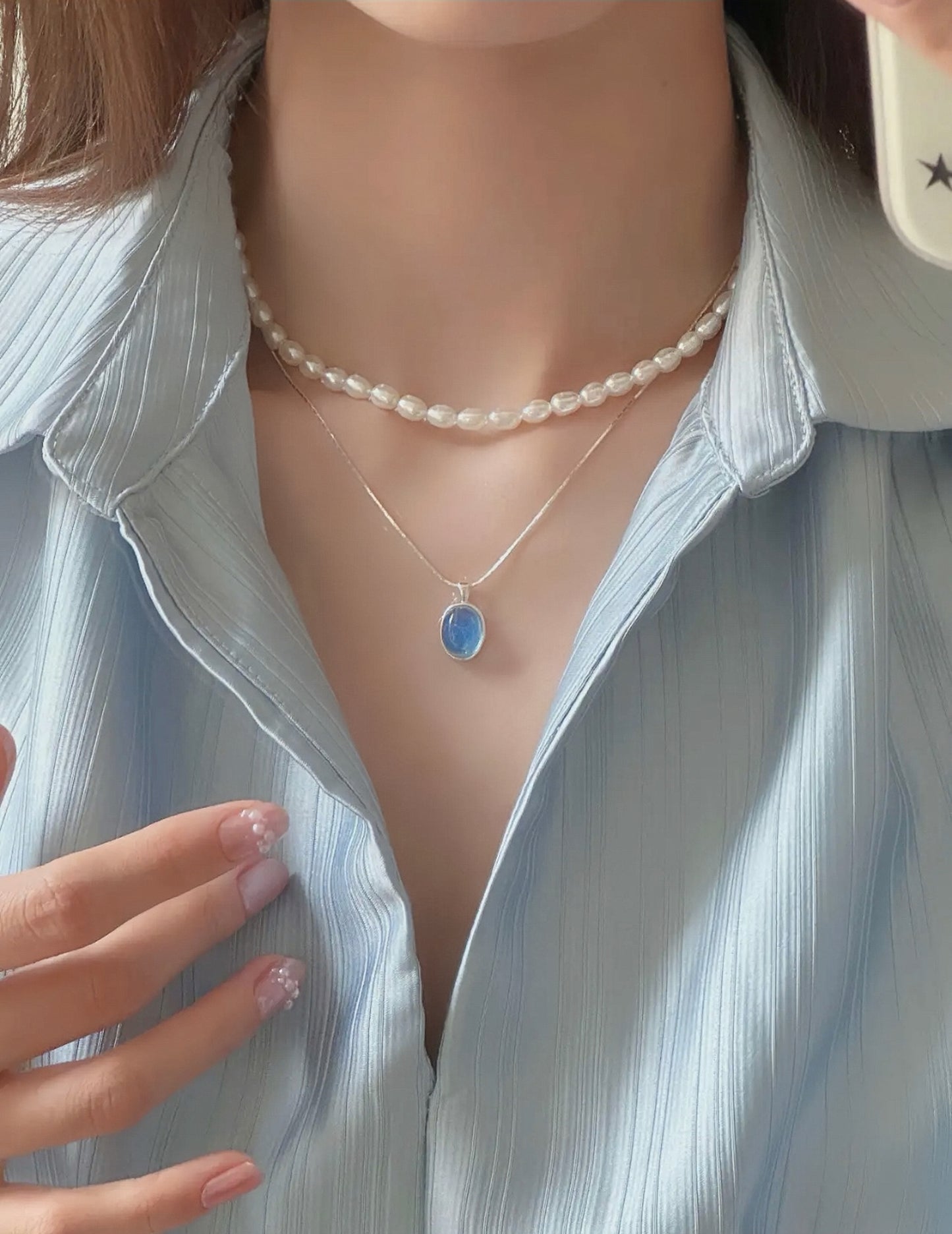 AQUA LUSTRE NECKLACE
