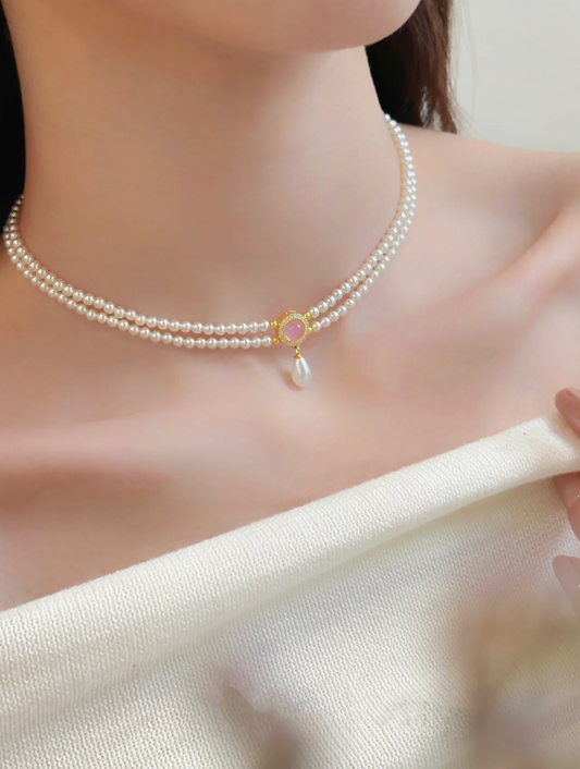 1980'S PINK SECRET NECKLACE