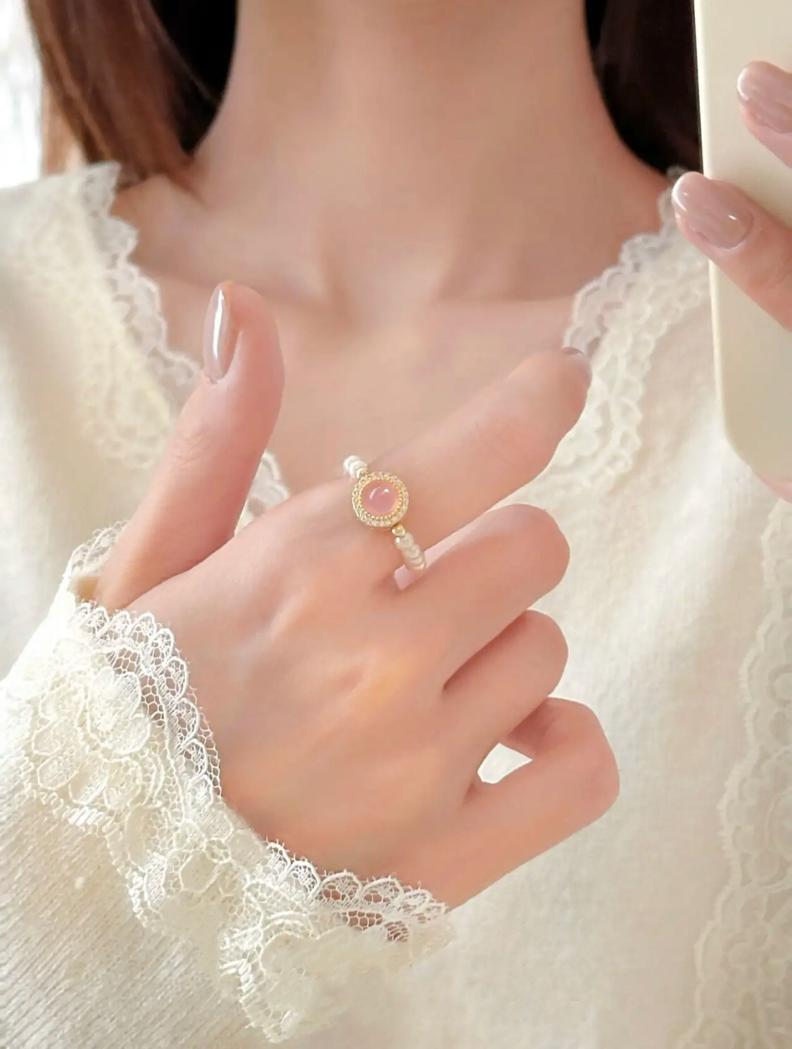 BAGUE ÉTOILE ROSE