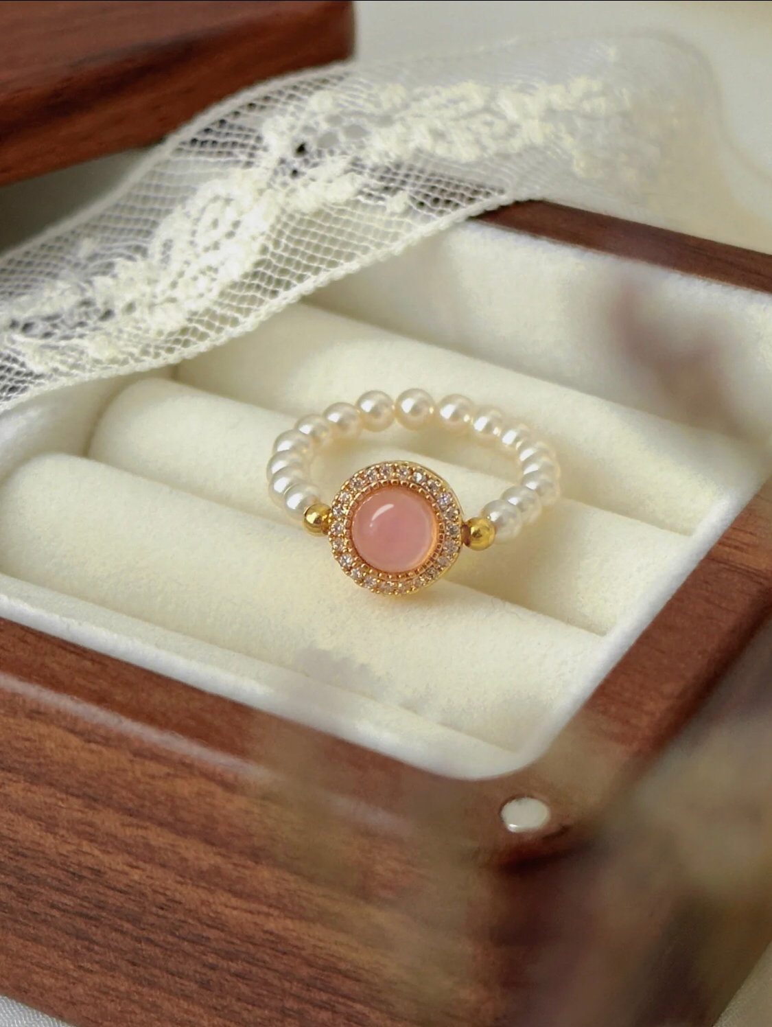 BAGUE ÉTOILE ROSE