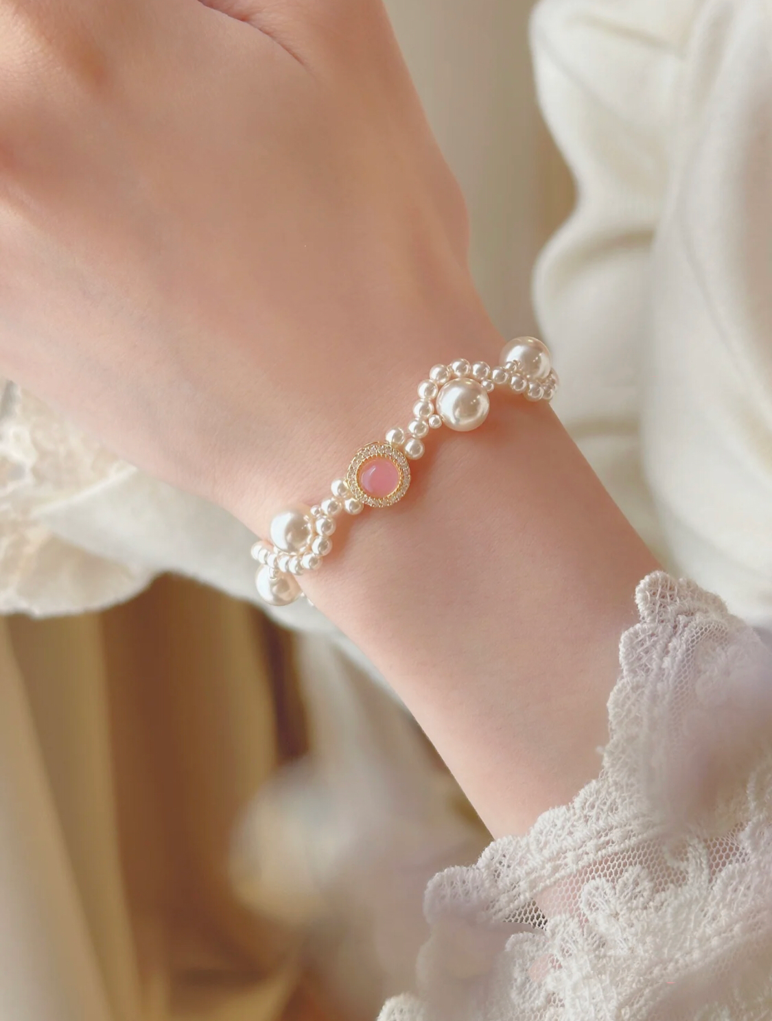 BRACELET VAGUE ROSE