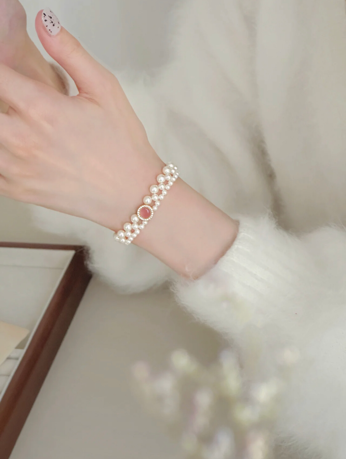 BRACELET LUMIÈRE DU SOLEIL ROSE