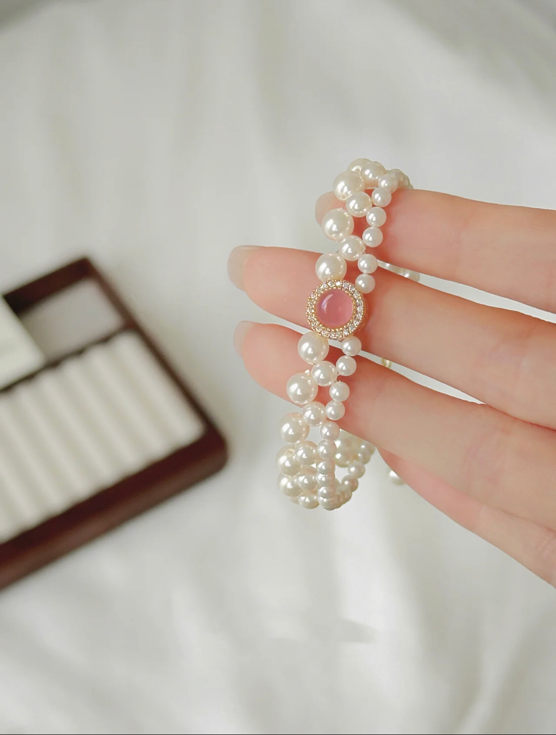 BRACELET LUMIÈRE DU SOLEIL ROSE