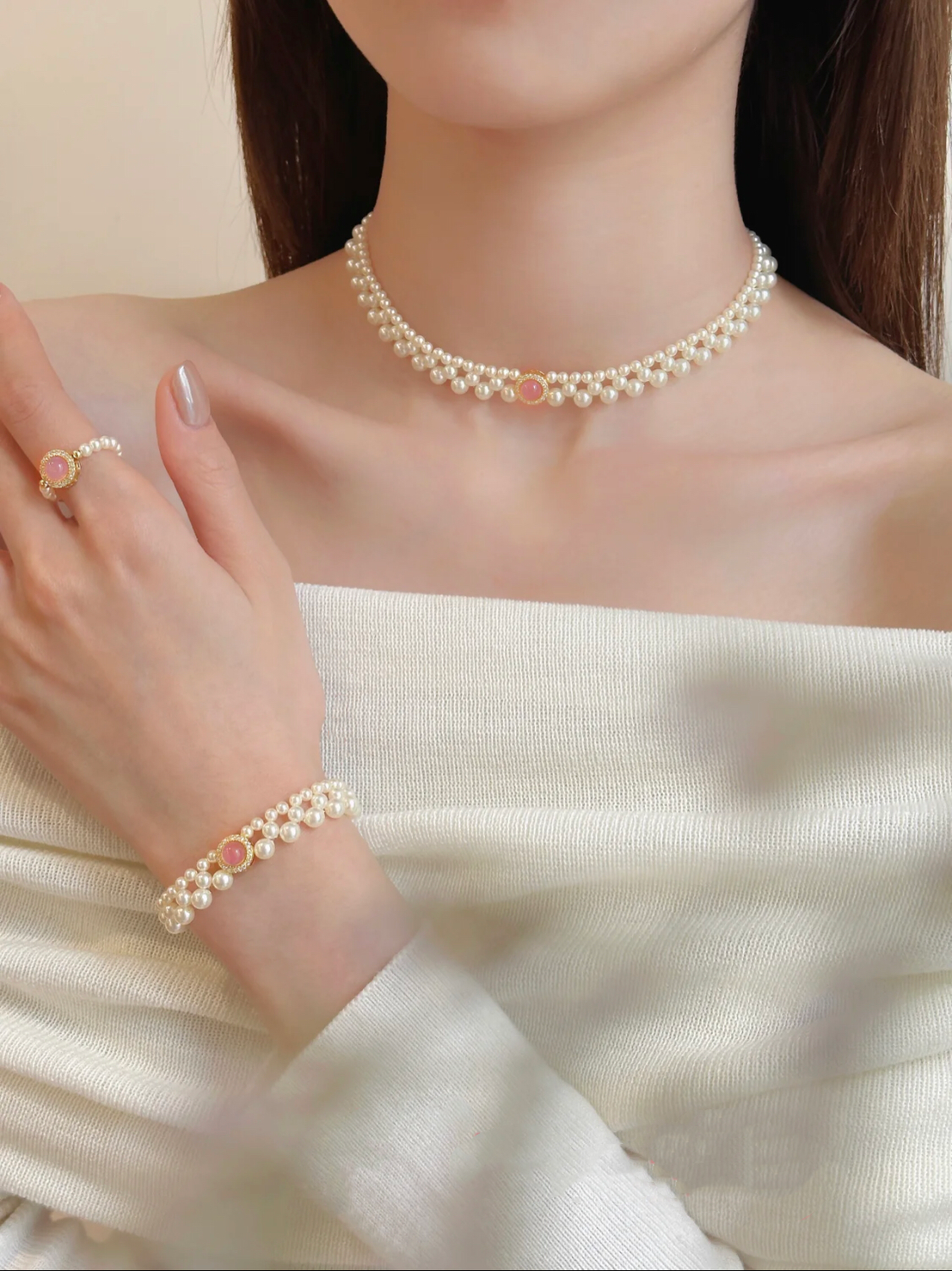 COLLIER RÊVE DE BALLET ROSE