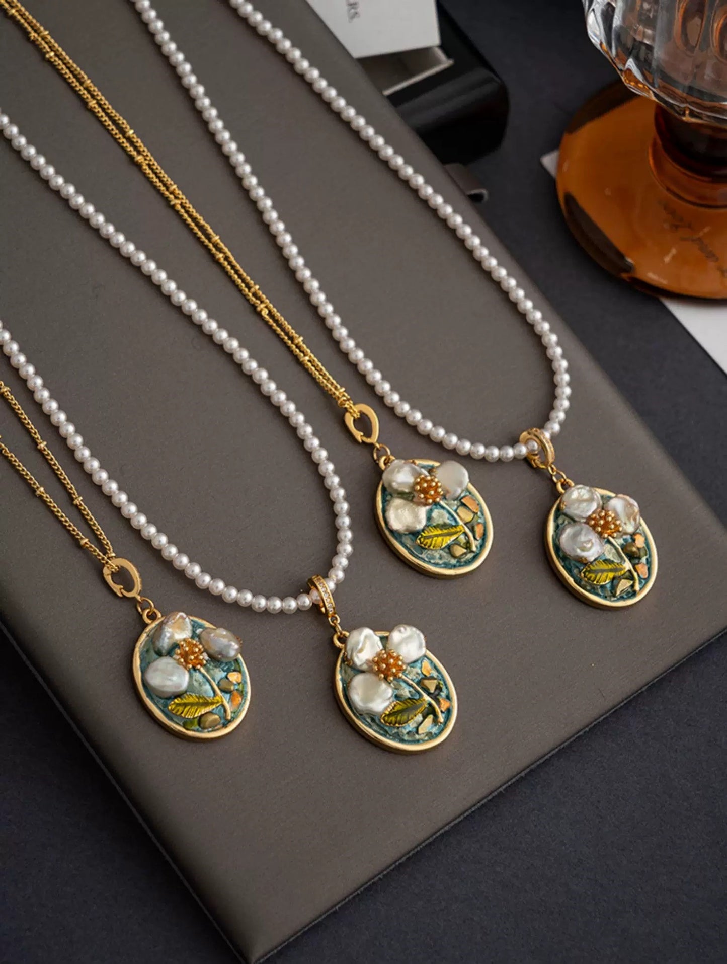 CELESTIAL GARDEN NECKLACE（PEARL CHAIN)
