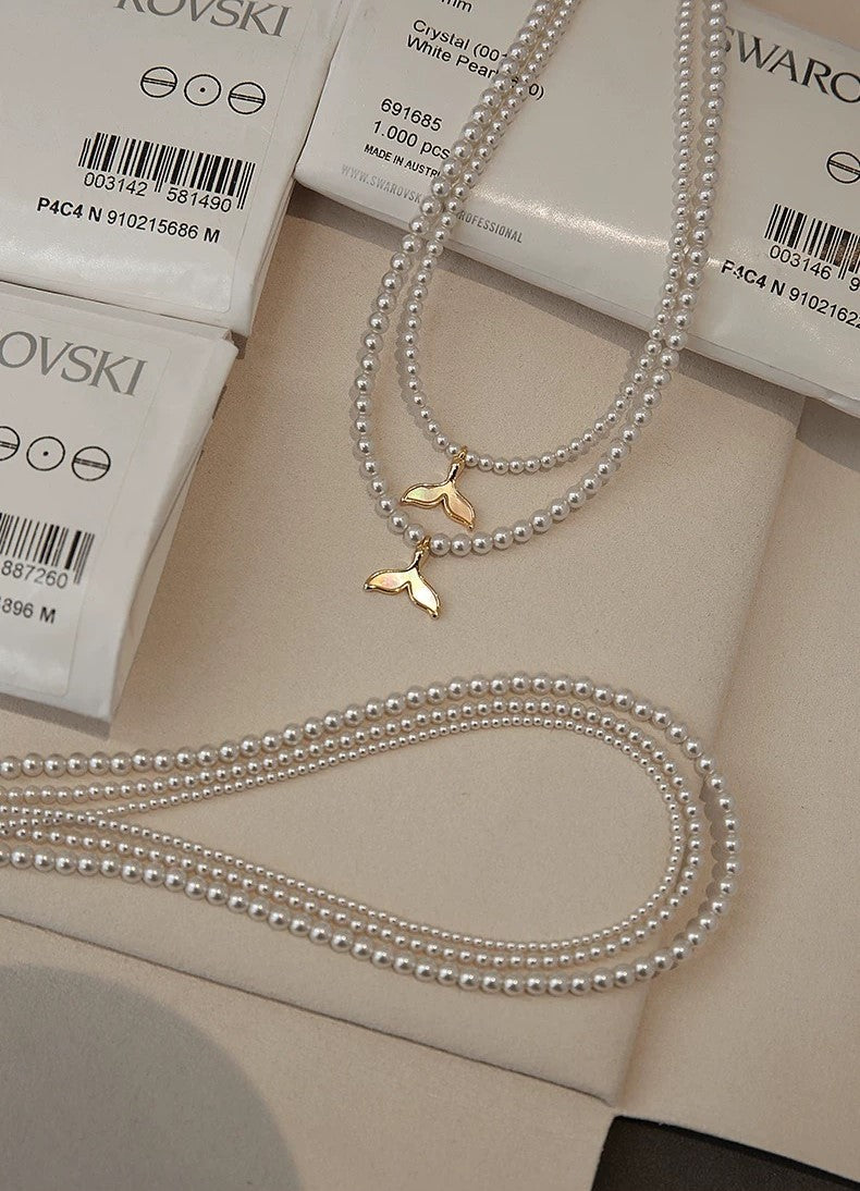 TAILLIGHT PEARL NECKLACE