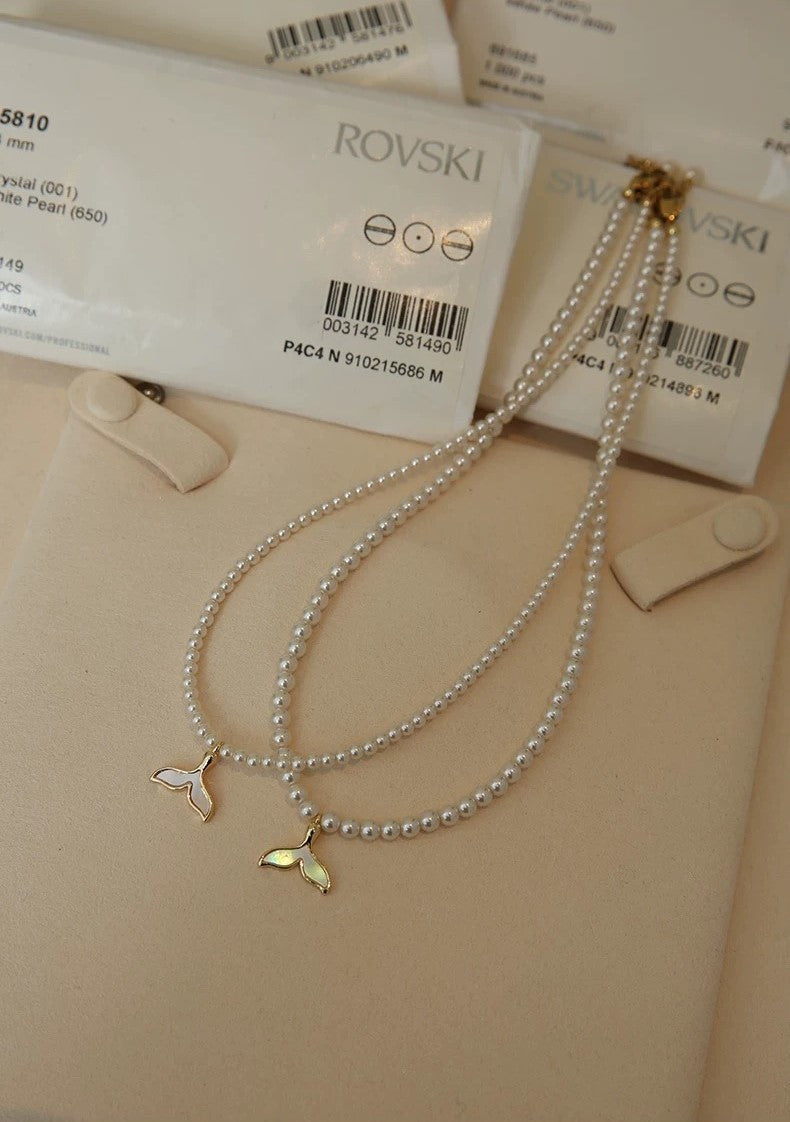 TAILLIGHT PEARL NECKLACE