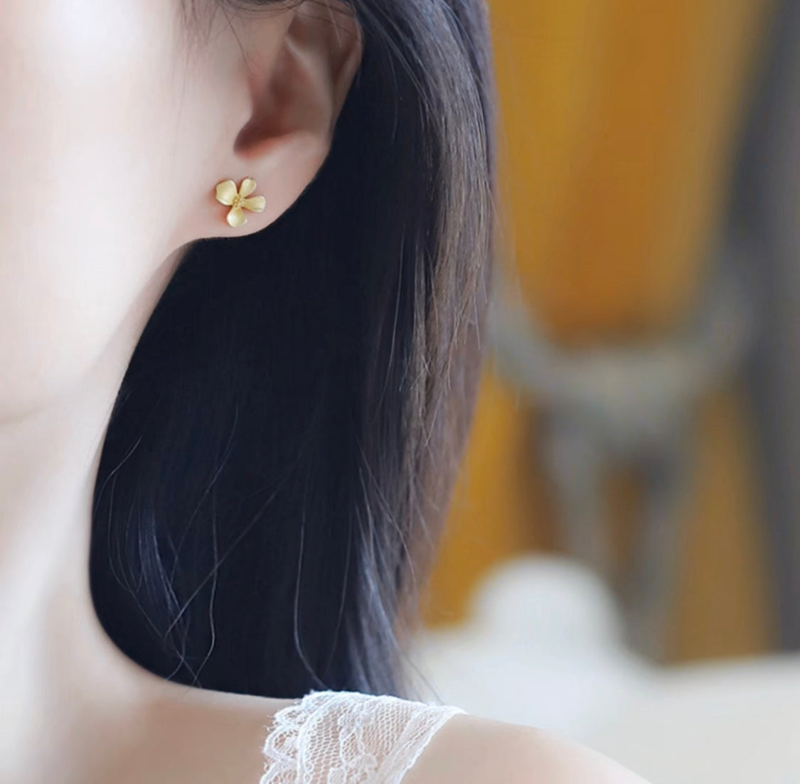 Boucles d'oreilles Golden Bloom