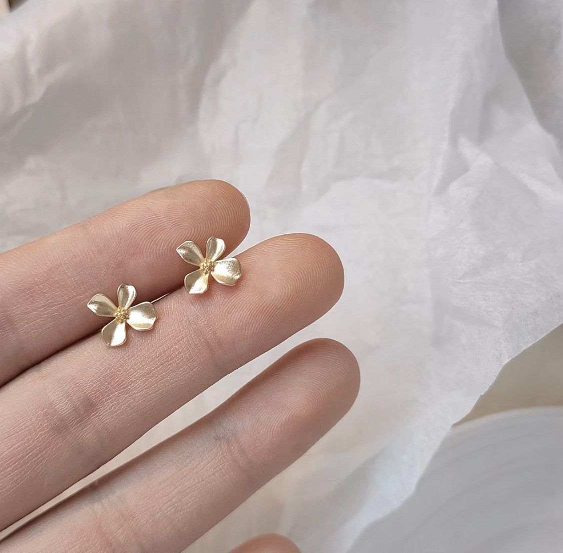 Boucles d'oreilles Golden Bloom