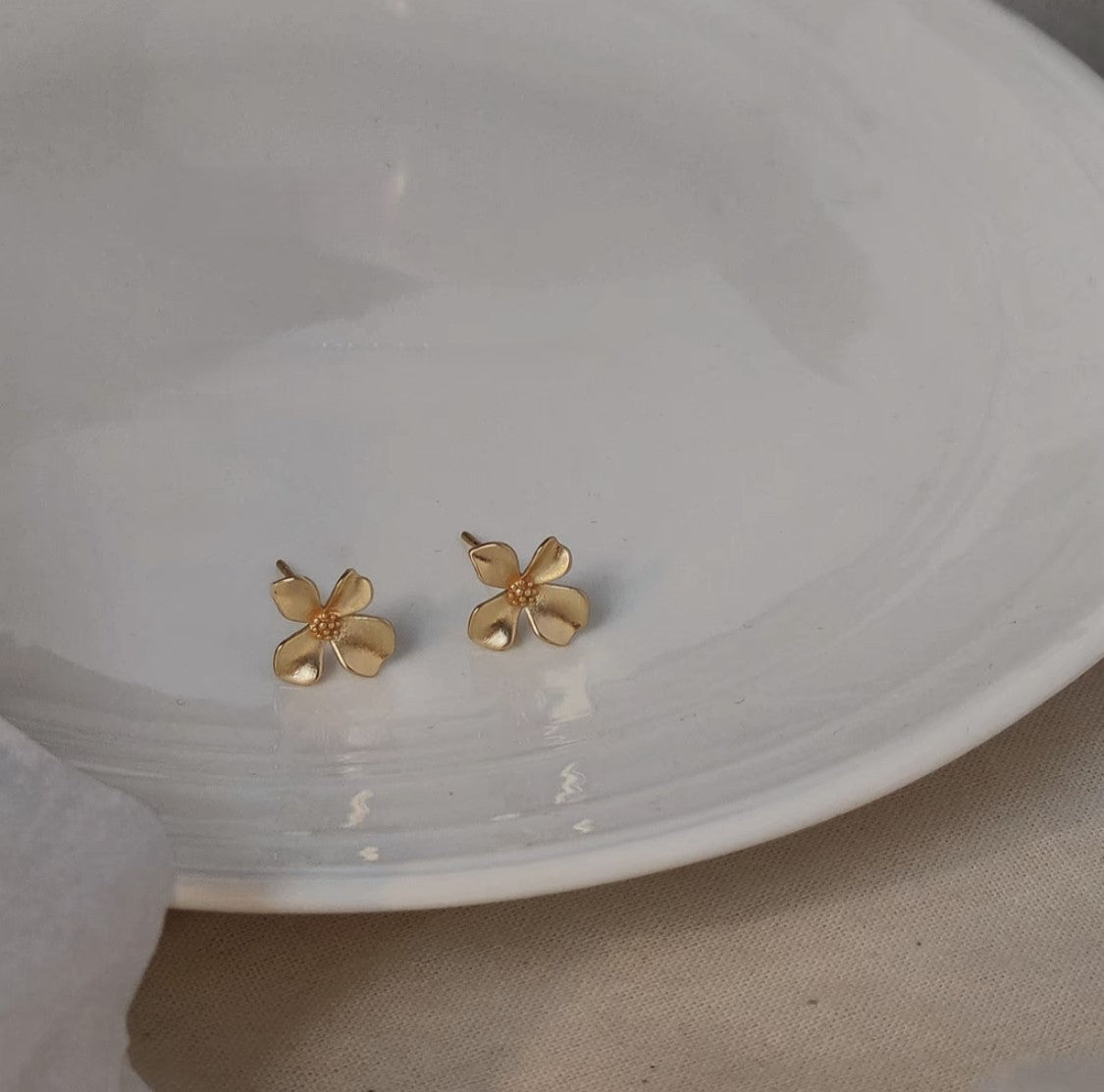 Boucles d'oreilles Golden Bloom