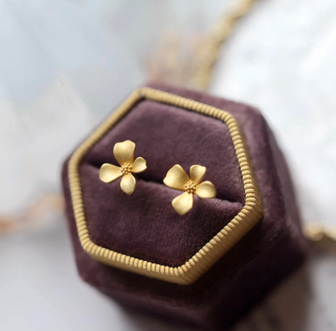 Boucles d'oreilles Golden Bloom