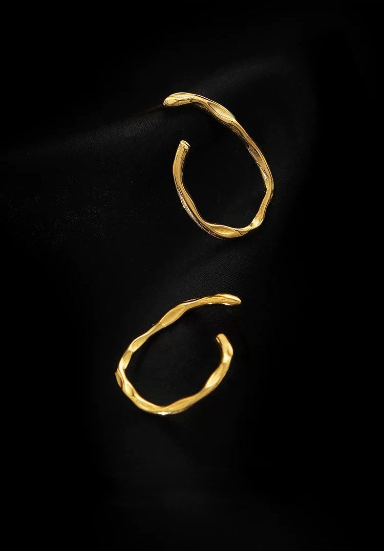 Boucles d'oreilles halo en or