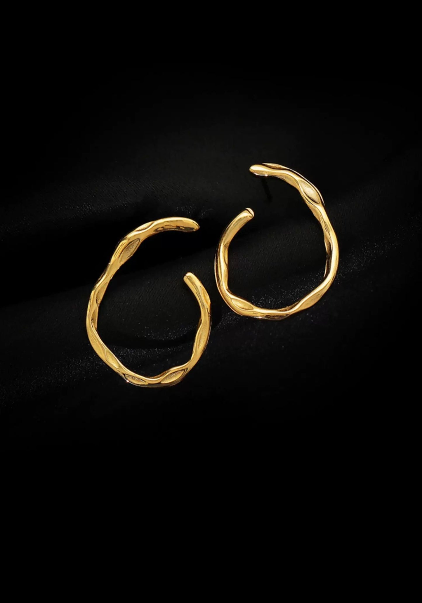 Boucles d'oreilles halo en or
