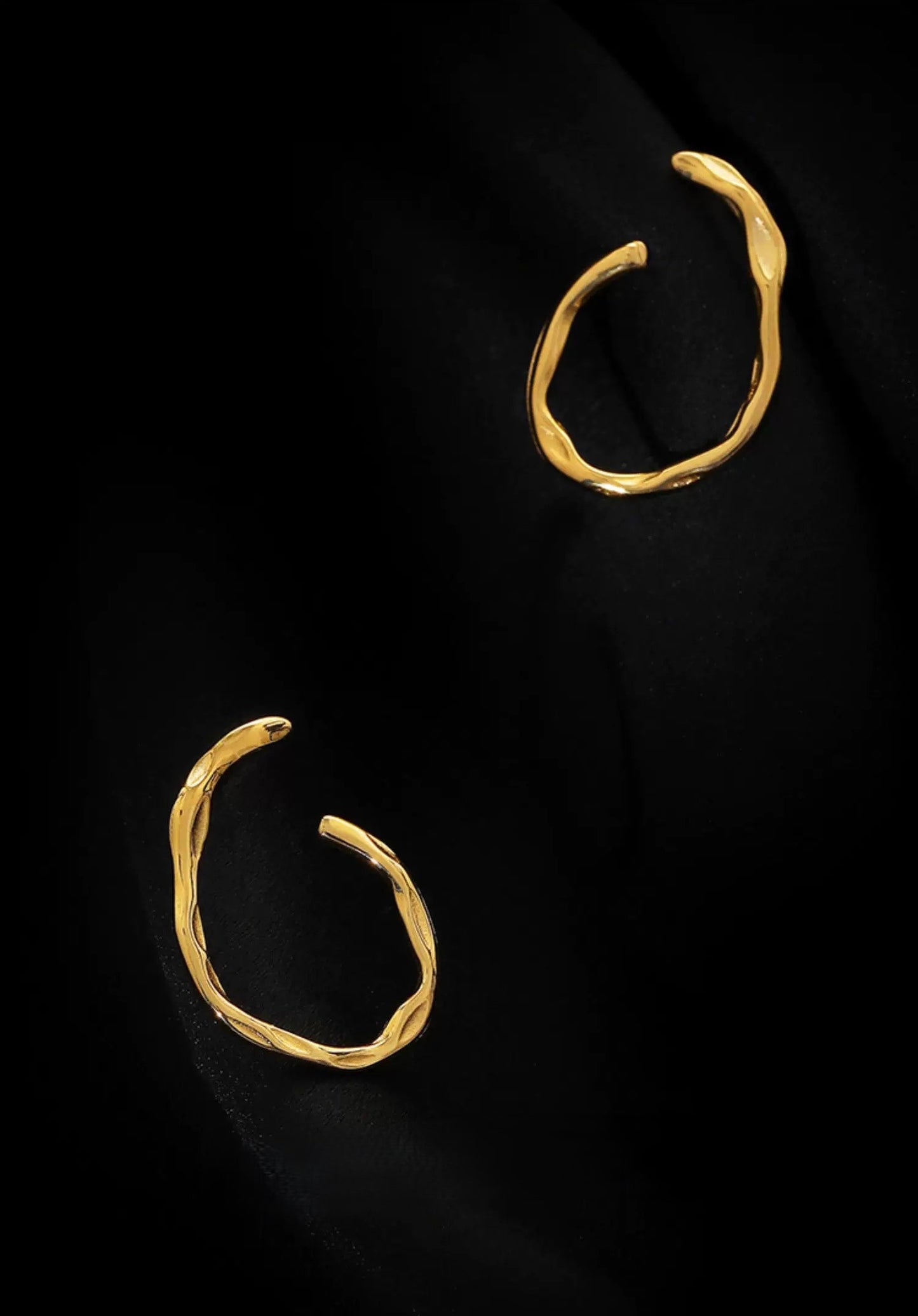 Boucles d'oreilles halo en or