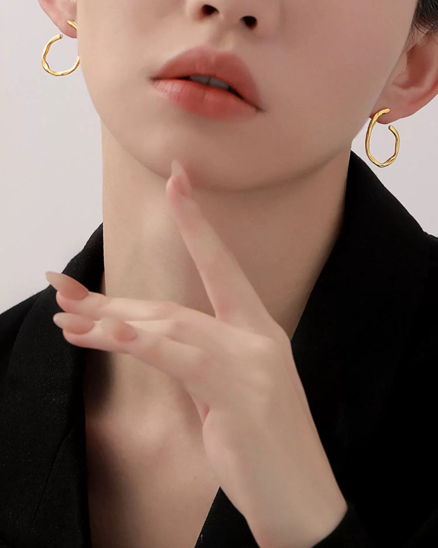 Boucles d'oreilles halo en or