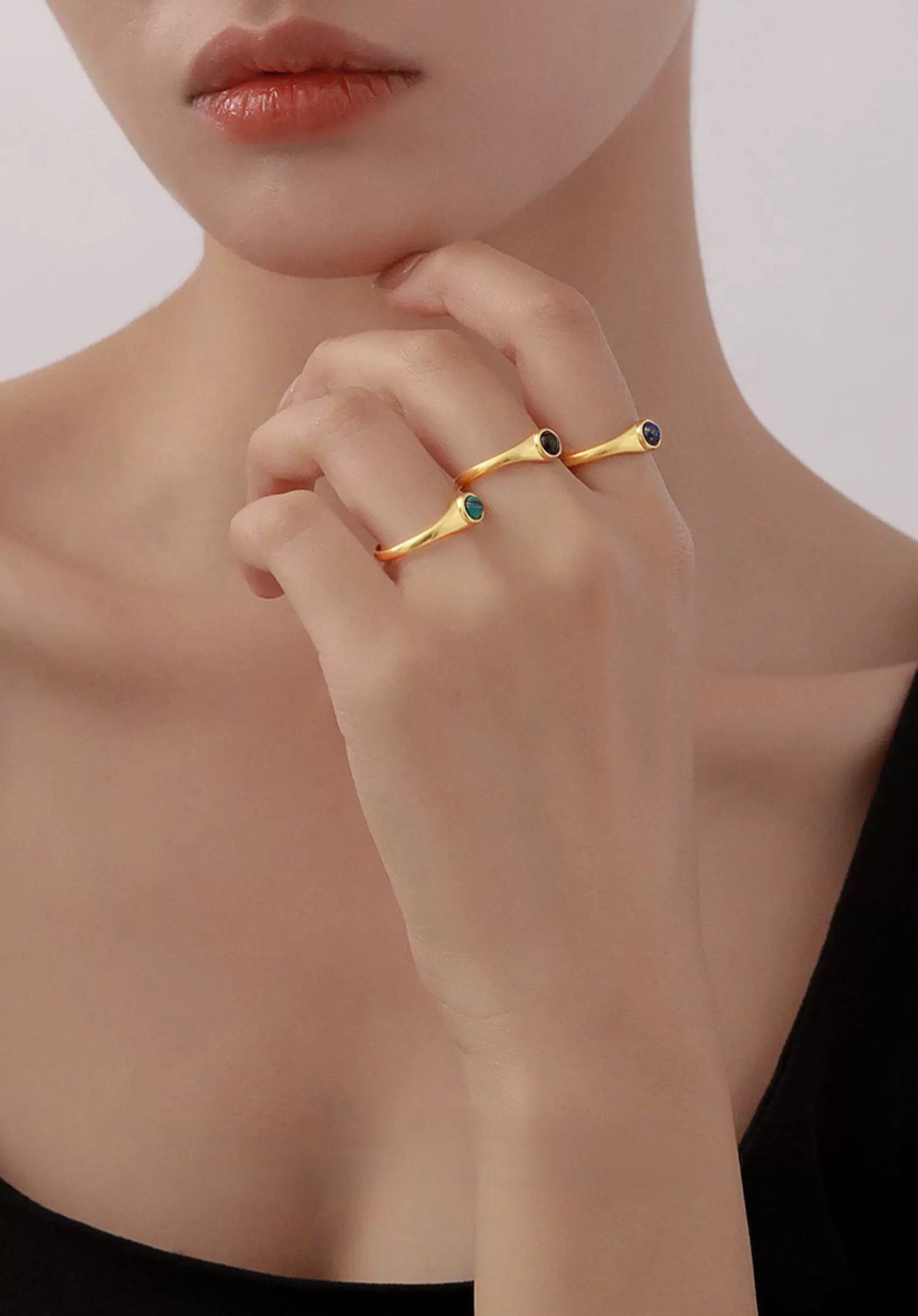 Earthstone Charm Ring