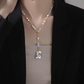 Mauve Pearl Necklace