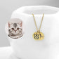 Pet Portrait & Handwriting Disc Necklace