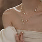 Glided Pearl Elegance Necklace