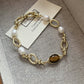 Antique Golden Pearl Bracelet