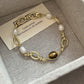 Antique Golden Pearl Bracelet