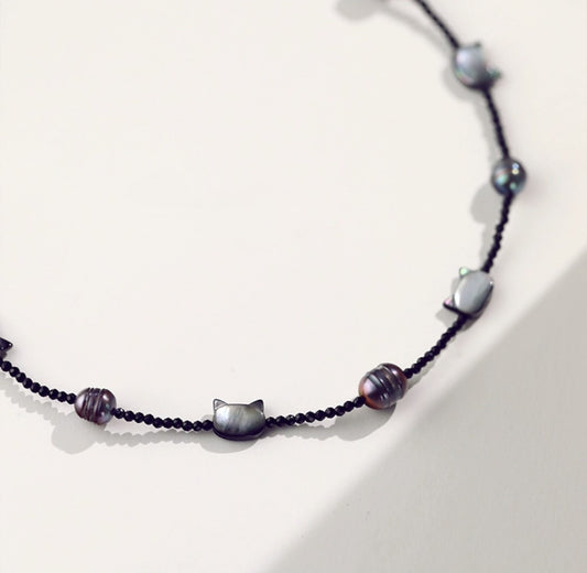 Kitten Pearl Necklace