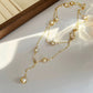 Glided Pearl Elegance Necklace