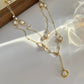 Glided Pearl Elegance Necklace